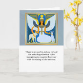 angel message egypt  happy birthday カード (黄色い花)