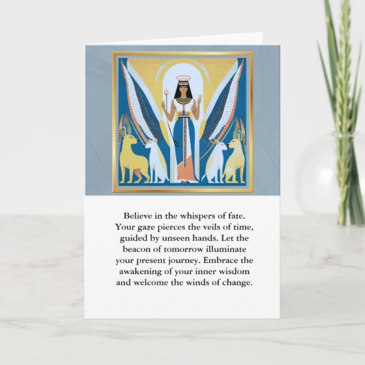 angel message egypt  happy birthday カード (正面)