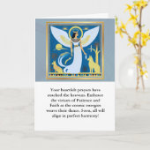 angel message egypt  happy birthday カード (黄色い花)