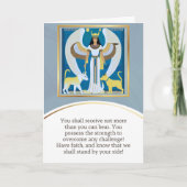 angel message egypt  happy birthday カード (正面)