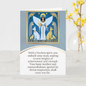 angel message egypt  happy birthday カード (黄色い花)