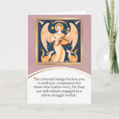 angel message egypt  happy birthday カード (正面)