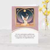 angel message egypt  happy birthday カード (黄色い花)