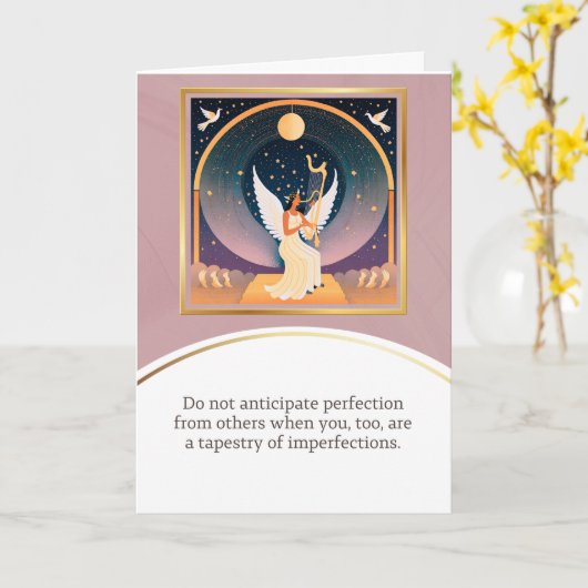 angel message egypt  happy birthday カード (黄色い花)