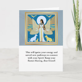 angel message egypt  happy birthday カード