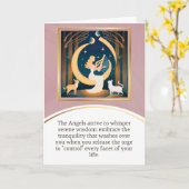 angel message egypt  happy birthday カード (黄色い花)