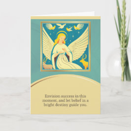 angel message happy birthday カード