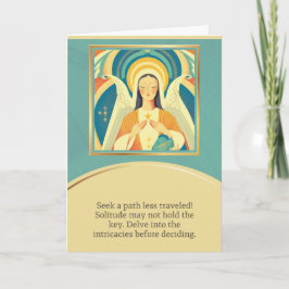 angel message happy birthday カード