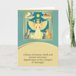 angel message happy birthday カード