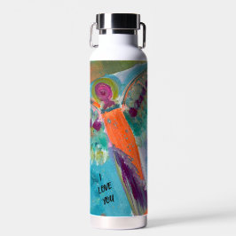 Angel message water bottle with original art ウォーターボトル