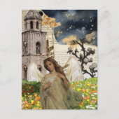 Angel Mixed Media Collage ポストカード (正面)