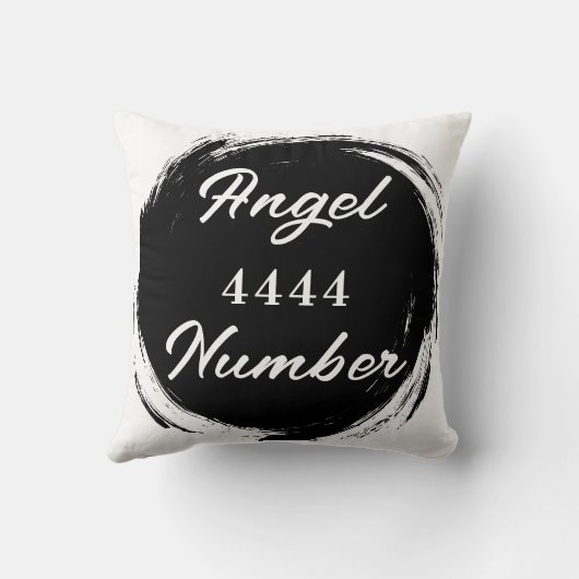 Angel Number "4444" Double Sided  クッション (裏面)