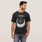 Angel Number 999 Cycle Complete The Eye Moon Tシャツ (正面フル)