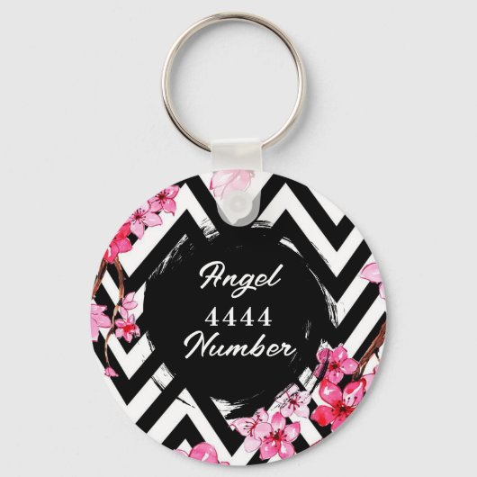 Angel Numberr "4444"  キーホルダー (正面)