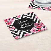 Angel Numberr "4444"  スクエアペーパーコースター (アングル)