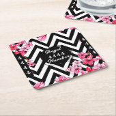 Angel Numberr "4444"  スクエアペーパーコースター (アングル)