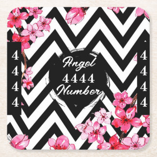 Angel Numberr "4444"  スクエアペーパーコースター