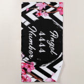 Angel Numberr "4444" ビーチタオル (正面)