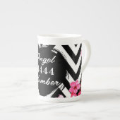 Angel Numberr "4444"  ボーンチャイナマグカップ (正面右)