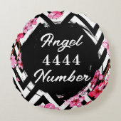 Angel Numberr "4444"  ラウンドクッション (正面)