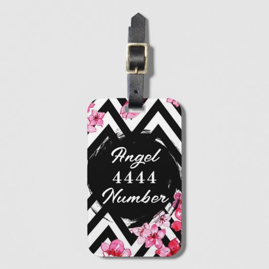Angel Numberr "4444" ラゲッジタグ (正面縦)