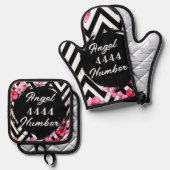 Angel Numberr "4444"  鍋つかみ&鍋敷きセット (正面/裏面)