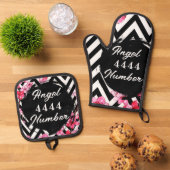 Angel Numberr "4444"  鍋つかみ&鍋敷きセット (トップダウン)