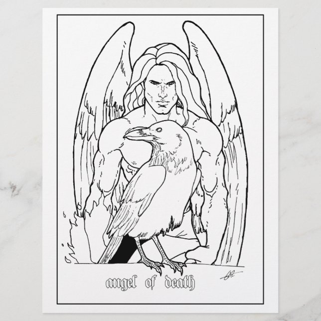 Angel of Death – カラーリングページ (正面)