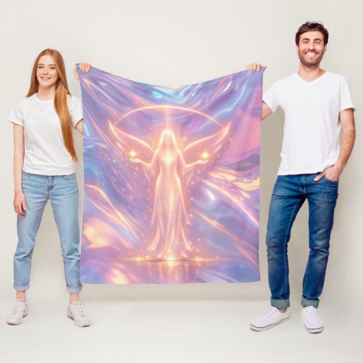 Angel of Light Fleece Blanket – Ethereal Celestial フリースブランケット (インサイチュ)