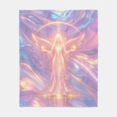 Angel of Light Fleece Blanket – Ethereal Celestial フリースブランケット (正面)