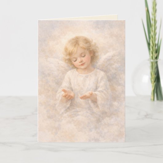 Angel of Surrender Watercolor Blank カード (正面)