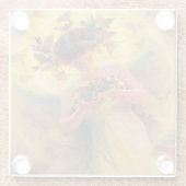 “Angel of the Birds” by Franz Dvorak ガラスコースター (裏面)