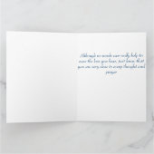 Angel of the Heart 11" x 8.5" Sympathy カード (内部)