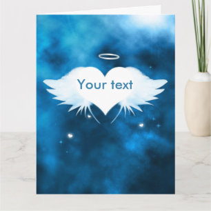 Angel of the Heart 11" x 8.5" Sympathy カード
