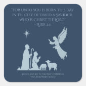 Angel of the Lord Sticker – Nativity Shepherd  スクエアシール (正面)