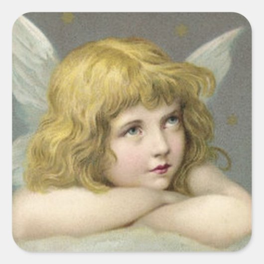 Angel on a Cloud スクエアシール (正面)