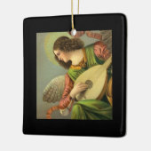 Angel Painting With Mandolin  セラミックオーナメント (左)