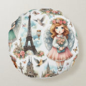 angel paris ラウンドクッション (裏面)