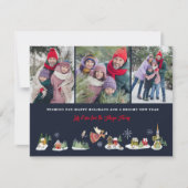 Angel Peace on Earth写真クリスマス3枚の写真 シーズンカード (正面)