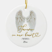 Angel Personalized Memorial Ornament セラミックオーナメント (正面)