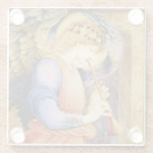 “Angel Playing a Flageolet” by Edward Burne Jones ガラスコースター (裏面)