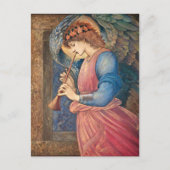 Angel Playing a Flageolet by Edward Burne-Jones シーズンポストカード (正面)