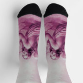 ANGEL PLAYING LYRA OVER THE CLOUDS Pink  ソックス (上部)