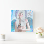 Angel Reloj Cuadrado スクエア壁時計 (ホーム)