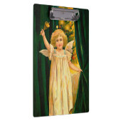 Angel ringing the bell for Christmas time クリップボード (右)