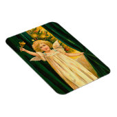 Angel ringing the bell for Christmas time マグネット (右側)