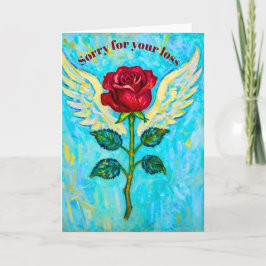 Angel Rose Sympathy card カード