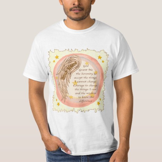 Angel Serenity Prayer  Tシャツ (正面)