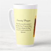 Angel Serenity Prayer Yellow Gold Orange Latte Mug カフェラテマグ (左アングル)