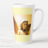 Angel Serenity Prayer Yellow Gold Orange Latte Mug カフェラテマグ (右)